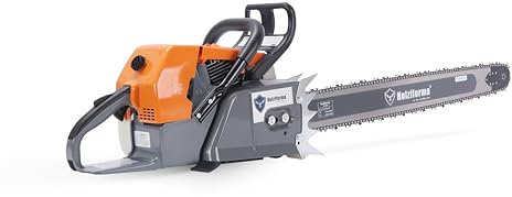 Holzfforma Blue Thunder G888 - Sierra de cadena de gasolina de 122 cc 6,4 kw con barra guía de 48 pulgadas y cadena .404 pulgadas, 0.063 pulgadas, 138 eslabones de transmisión