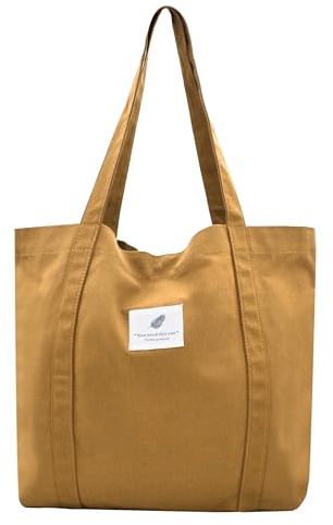 TeeYee Femmes Sacs en tissu Sac fourre-tout Sac à bandoulière unicolore | Léger Grande capacité,Étudiant,Shopping,Beach Bag