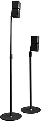 Lautsprecher-Ständer Heimkino-Surround-Lautsprecher-Halterung, Regal, Metall-Bodenlift-Rack-Ständer, Satelliten-Audio-Halterung Boxenständer (Color : A)