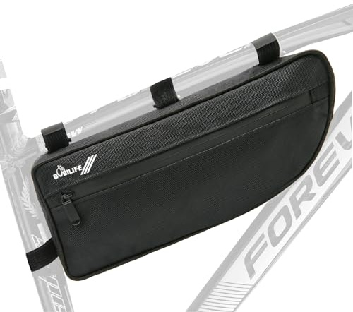 BOBILIFE Large Bike Frame Bag - Waterproof Bicycle Triangle Frame Bag Under Top Tube Pouch Storage Bag for Adult Cycling Road Mountain Bike Bicycles