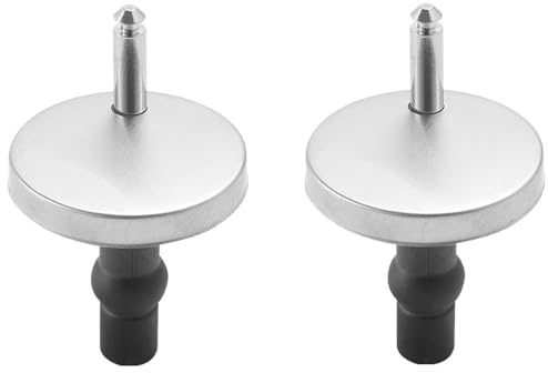 Raccordi universali per sedile WC, 2 pezzi cerniere superiori a sgancio rapido in acciaio inossidabile, kit di ricambio per sedile WC con viti di espansione e bulloni, diametro 45mm/1,77 pollici