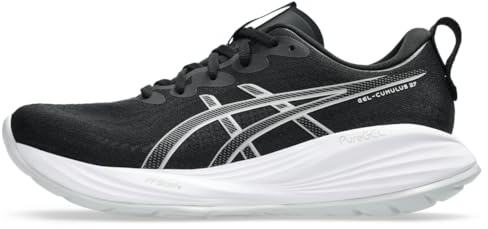 ASICS Damen Gel-Cumulus 27 Laufschuhe, Schwarz/Beton, 8 Narrow