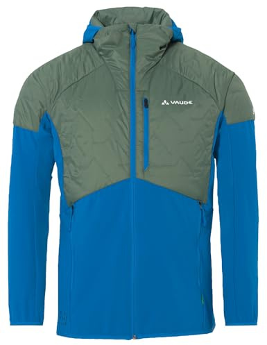 VAUDE Men's Brenva Jacke II -Herren Isolationsjacke mit PrimaLoft® Wattierung – elastische, wasserabweisende & angenehm warme Wanderjacke, Passform: Slim fit, radiate blue, L