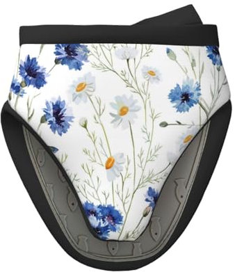 Fiore disegnato a mano, Mini guanti da forno in silicone, guanti da forno da cucina antiscivolo resistenti al calore