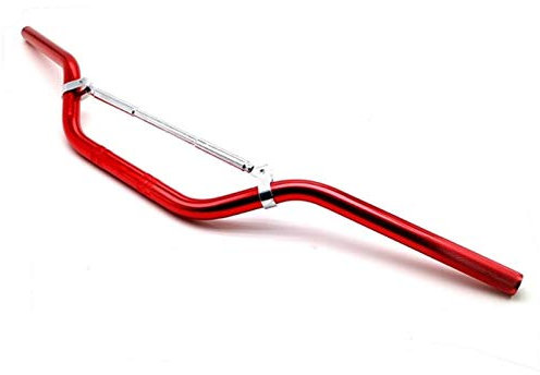 Motorrad Lenker,Motorradlenker Aluminiumlegierung 7/8 22mm Motorrad-Lenker-Griff-Balken Motorrad für 50cc 70cc 110cc 125cc 140cc Dirt Pit Bike ATV Roller(Red)