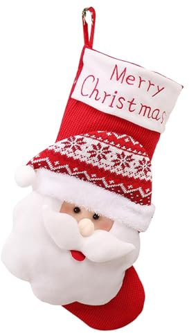 Strick-Weihnachtsstrümpfe – Weihnachtssocken, süße Süßigkeitenbeutel, Strümpfe, Weihnachtsbaumschmuck, Weihnachtsstrümpfe, Dekorationen, Leckerlibeutel für Kinder