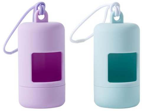 Distributeur de Sacs à Déjections pour Chien, Accessoire Extérieur, Plastique Résistant à l'Eau, Corde à Main avec Élastique, Léger et Portable