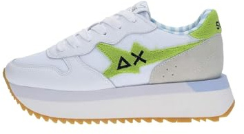 SUN68 damskor, Lime vit, 39 EU