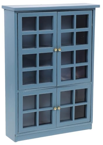 Yardwe Miniatur-holzschrank Modell Puppenhausmöbel Dekoration Kleiner Schrank Für Mini-Haus Gartenaccessoires Zubehör Vitrine Accessoire