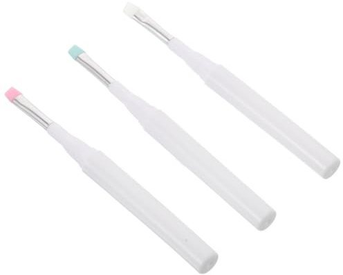 DEARMAMY 3pcs Revorie Eyebrow Brush Cap Makeup Brush for Eye Shadow for Makeup Portable Compact