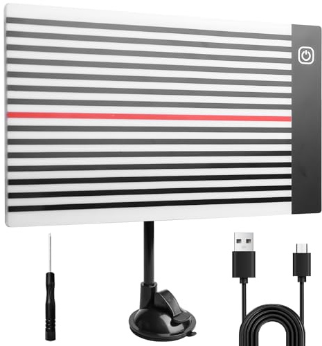 GOMETY Lumière pour réparation de bosses sans peinture, panneau de réparation de bosses avec support réglable, bande de contrôle LED pour carrosserie USB et panneau réflecteur LED pour kit de