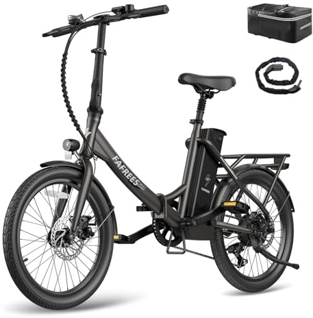 Fafrees E Bike Klapprad 20 Zoll, Elektrofahrrad Klappbar 250W, Entspricht der StVZO, Pedelec Upgrade 36V 20Ah Akku 25km/h, Faltrad City Ebike Reichweite 75-150km, F20 Light