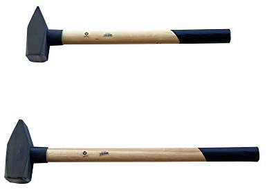 Schlosserhammer Hammer Vorschlaghammer 3/4/kg Set 2 tlg