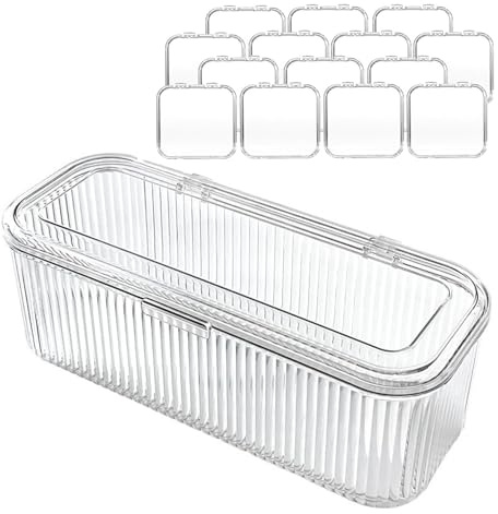 Knowlife Maletin Para Uñas - Organizadores y Almacenamiento,Set de 15 Piezas en Acrílico Transparente para Joyería, Pendientes y Maquillaje