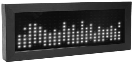 Sxhlseller Musikspektrum -Rhythmus -Licht mit Mikrofon -Abholung und Kabelgebundener Eingabe | RGB Sound Control Display für Gaming -Streaming -Musiker | HiFi Audio Visualisierung LED (Cool weiß)