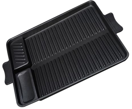NUOBESTY Molde para Hornear Rectangular De Bandeja Antiadherente para Barbacoa Apta para Carne Roja y Uso Exteriores para Asar y Cocinar