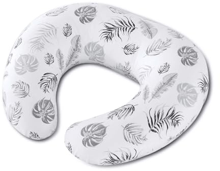 TOPCHANCES Stillkissen Stillkissenbezug Aus 100% Baumwolle Klein Für Baby,Motherhood Stilleinlagen Atmungsaktives,Herausnehmbares Und Waschbares Erstausstattung（Federn）