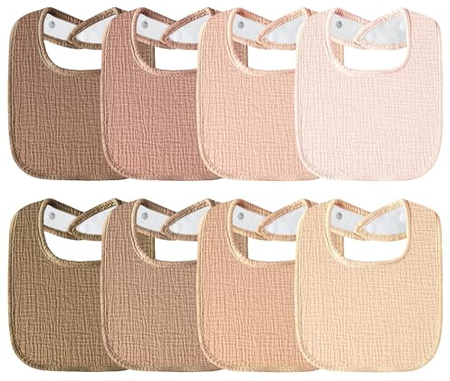 Kewlife present haklapp baby muslin fyrkantig baby halsduk justerbar för pojkar och flickor