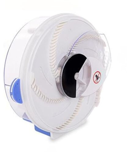 FUANA Piège à mouches électrique rechargeable pour usage domestique, attrape-insectes rotatif à 360 degrés avec fonctionnement automatique, dispositif de lutte contre les parasites d'intérieur sûr