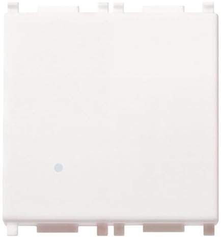 Vimar Serie piatta - Interruttore 1 polo 10ax 2 modulo bianco