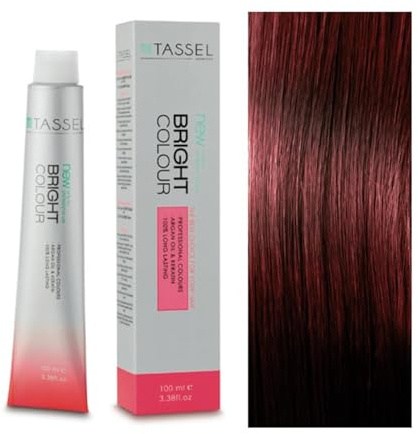 Tassel - Tinte Permanente Capilar Nº6.64 Rubio Oscuro Rojo Cobre - Mujer - 100 ml - Color Intenso y Brillante con Cuidado Nutritivo de Argán y Keratina