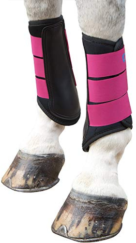 Shires Arma Neoprene Brushing Boot Small Pony Raspberry