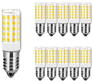 ENGEYA 10er Pack 5W E14 LED Birnen,SMD 2835 5 Watt Mais Leuchtmittel,Warmweiß 3000K AC 220-240V 500 Lumen,Energiesparlampe,ersetzt 50W Glühlampenl,Nicht Dimmbar