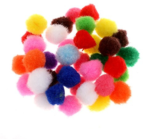 Perlin – Pompons Pompon 30/25/20/15/12/10 mm blandade färger trä sömmar färgglada Tilda pyssel borst bollar flödande plysch bollar för rolig gör-det-själv kreativt hantverk (12 mm 200 st)