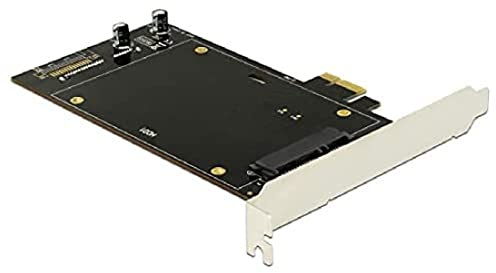 DeLOCK 90349 carte et adaptateur d'interfaces SATA Interne - Cartes et adaptateurs d'interfaces (PCIe, SATA, PCIe 2.0, Windows 10,Windows 7,Windows 8,Windows 8.1, 120 mm, 150 mm)