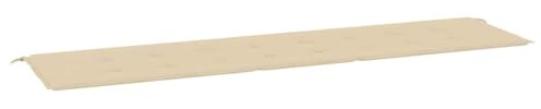 vidaXL Gartenbankauflage, Bankauflage Sitzkissen Outdoor, Polsterauflage Auflage für Gartenbank, Bankpolster Bankkissen, Beige 200x50x4cm Oxford-Gewebe