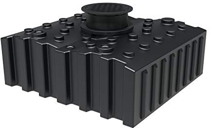 GreenLife Regenwasser-Flachtank 4.000 l m. Ausgleichsdom u. begehbarer Abdeckung Erdtank Wasserspeicher