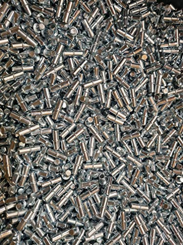 MIX 16 Bodenträger 5mm blank und gummiert für Einlegeböden Regal-träger Regalstifte vernickelt Glasboden-Träger mit Ring Metallstifte