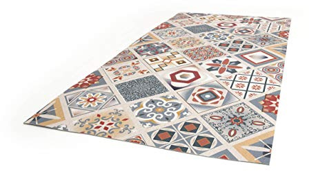 SOFFICIOSO Corsia Tappeto Retro Antiscivolo Stampa Digitale Cucina Varie Fantasie 50x140 Mattonella
