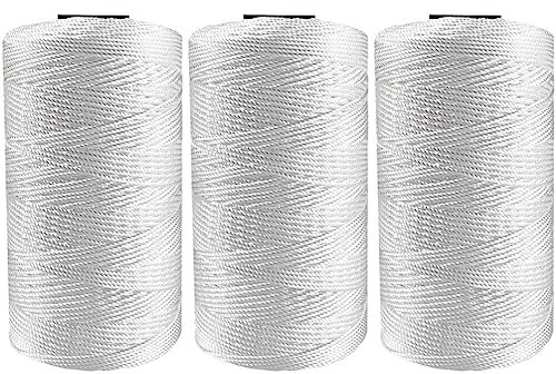 3 Stuck Makramee Garn 1,5 mm Baumwollgarn Makramee Makramee-Schnur Baumwoll Bastelschnur Baumwollgarn Zum Häkeln Macrame Cord für DIY Handwerk Basteln Wandbehang Blumenampel Traumfänger