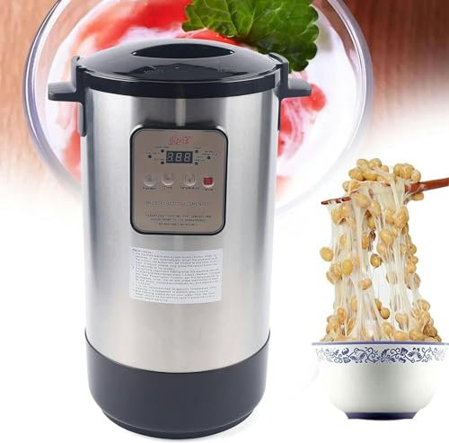 MOSOHINO Yogurtera de 12 litros, Fermentadora Eléctrica de Acero Inoxidable para Hacer Vino Dulce con Función de Conservación del Calor para Enzimas Kichmi, Masa de Arroz
