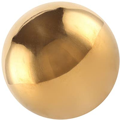 PHENOFICE Edelstahl Spiegelkugel Gold Hohle Gartenkugel Polierte Reflektierende Dekokugel Rostfreie Outdoor Deko Kugel Für Haus Büro Terrasse