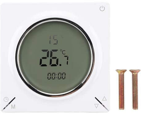 Termostato digitale intelligente, termostato per riscaldamento elettrico con schermo LCD Termostato con funzione di memoria Regolatore della temperatura ambiente