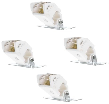 Ciieeo Bamboo Curtain Cord Lock for Roman Blinds, 4pcs Plastic Cord Locks Window Blinds Accessories for Household Use