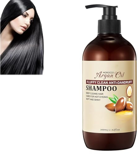 500ml Huiles Arganées Shampoo, Shampooing à l'huile d'argan, Organic Shampoomarocaine pour Cheveux Secs et Abîmés, Volumizing & Moisturizing shampoos1 (3)