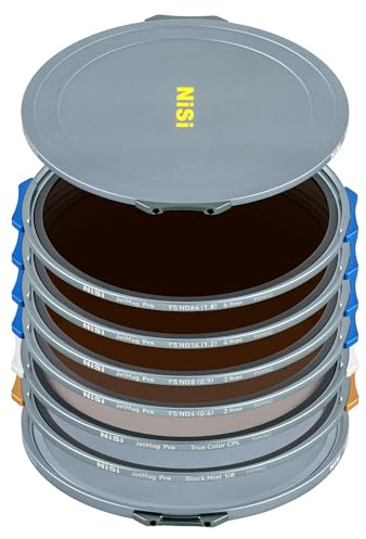 NiSi JetMag Pro 95MAG Cinema Magnetische Filter Kit | Inkl. Magnetfilter FS ND4, FS ND8, FS ND16, FS ND64, True Color CPL, Black Mist 1/8, 86mm, 95mm Adapterring
