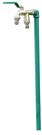 LYUCAYHQ Fuente Jardin Exterior, Columna de Agua Vertical Simple para Patio de Jardín, Columna de Agua de Jardín, Columna de Agua de Acero Inoxidable Anticongelante(Gray,60cm/24in)