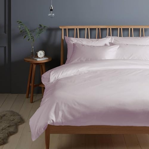 Pizuna Copripiumino 200x200 Cotone Lilla 400 fili 3 Pezzi Set trama sateen | Copripiumino 100% cotone a fiocco lungo, trama sateen, 200x200 cm, colore Lilla Chiaro, 400 fili, con 2 federe
