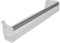 ERICAMBI® Balconcino Portabottiglie per Frigorifero - Compatibile con Hotpoint Ariston, Indesit - Dimensioni 591x121x90 mm - Plastica Trasparente con Finitura Cromata