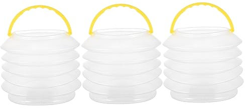 WEKAMOS 3pcs Artist Brush Washer and Paint Brush Washing Bucket Set, Collapsible Multifunctional Water Bucket for Outdoor Sketching and Watercolor Painting Accessories