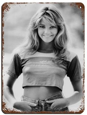 Actor Heather Locklear 9 Tin Sign Vintage Metal Pub Club Cafe Bar Home Wall Art Decoration Poster Retro 12x16inch(30x40cm)