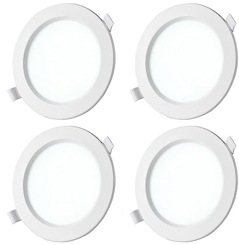 Faretto da Incasso Commerciale per la casa, Lampada da Incasso a LED Integrata nel soffitto, Confezione da 1/4 Pezzi
