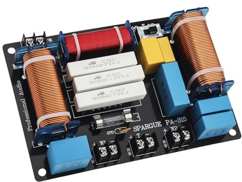 DriSentri 3 Way Crossover, 700W 4-8 Ohm 3 Way One High & Two Low 3 Way Speaker Frequency Divider Board, HiFi Speaker Crossover