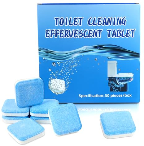 Pack of 31 Toilet Tabs, Extra Strong, Removes Dirt, Keeps the Toilet Clean, Refreshed