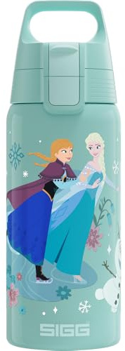 Sigg - Botella de agua aislada para niños - Shield Therm ONE Frozen - Apta para bebidas carbonatadas - A prueba de fugas y ligera - Sin BPA - 0,5L
