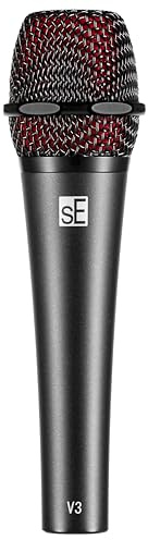 SE ELECTRONICS V3 Dynamic Microphone for Singing, Speech, Instruments & Studio Recording - XLR Handheld Vocal Microphone with Cardioid Polar Pattern for Reduced Stage Bleed - Rugged All-Metal Housing